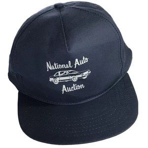 Wear Guard Vintage National Auto Auction Navy Blue Cotton Baseball Hat Cap